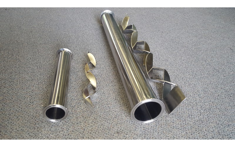 Inline Static Mixers Helical and Folded Internal part HD Process NZ